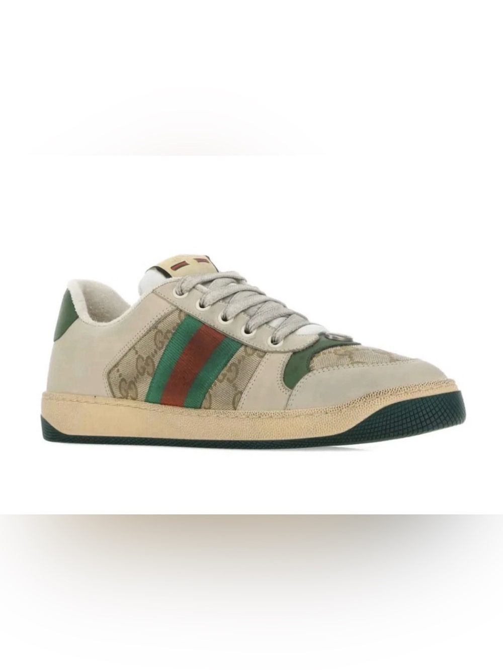 Gucci Screener Sneakers Vintage-inspired Web Stripe Size US 6.5-7 EU 37